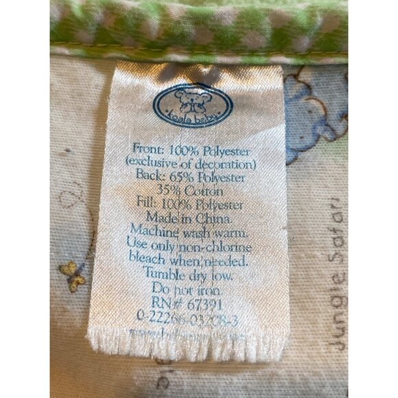 Koala Baby Blanket Green Safari Animal Friends Lovey Security Reversible - Picture 7 of 8